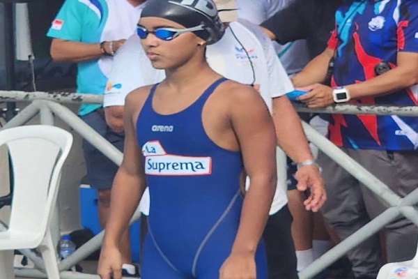Andrea Garrido, nadadora de los Tigres del Mar de La Chorrera. Foto: Eric Montenegro