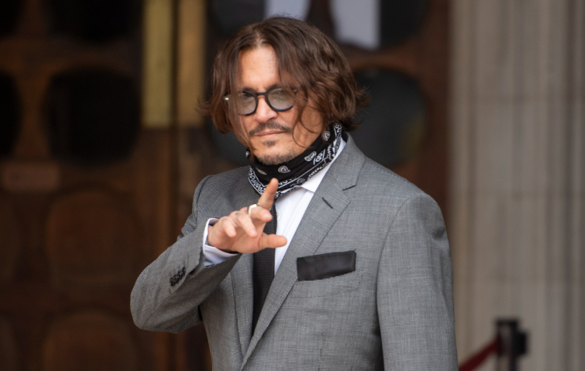 El actor estadounidense Johnny Depp en Londres. Foto: EFE / Facundo Arrizabalaga