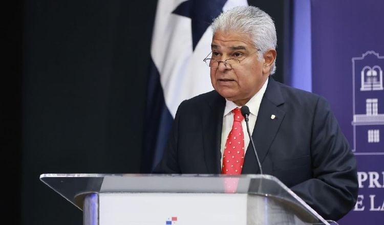 Presidente de la República José Raúl Mulino.