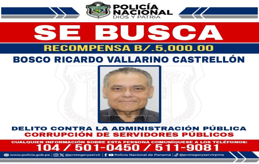 Recompensa ofrecida por Bosco Vallarino Recompensa ofrecida por Bosco Vallarino