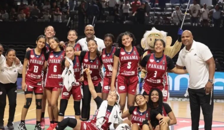 Panamá femenino Sub-15. Foto: Fepaba Panamá femenino Sub-15. Foto: Fepaba