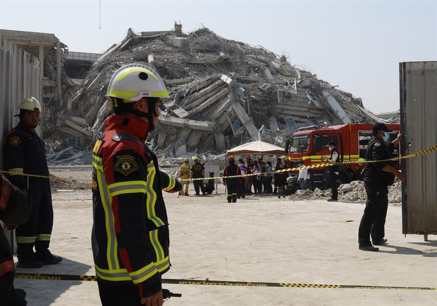 Afectaciones tras terremoto en Birmania. Foto: EFE