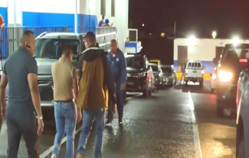 Los seis capturados serán llevados ante un Juez de Garantías en el Sistema Penal Acusatorio de la Costa Atlántica. Foto. Policía Nacional