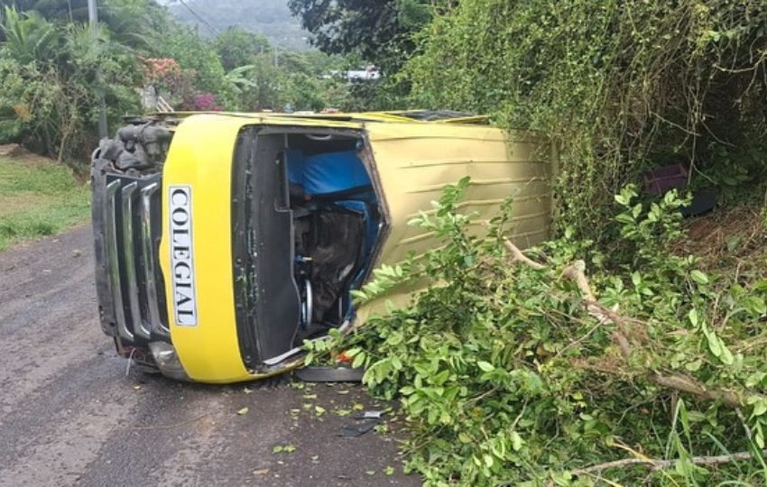 Fotografía del accidente. Foto: Cortesía