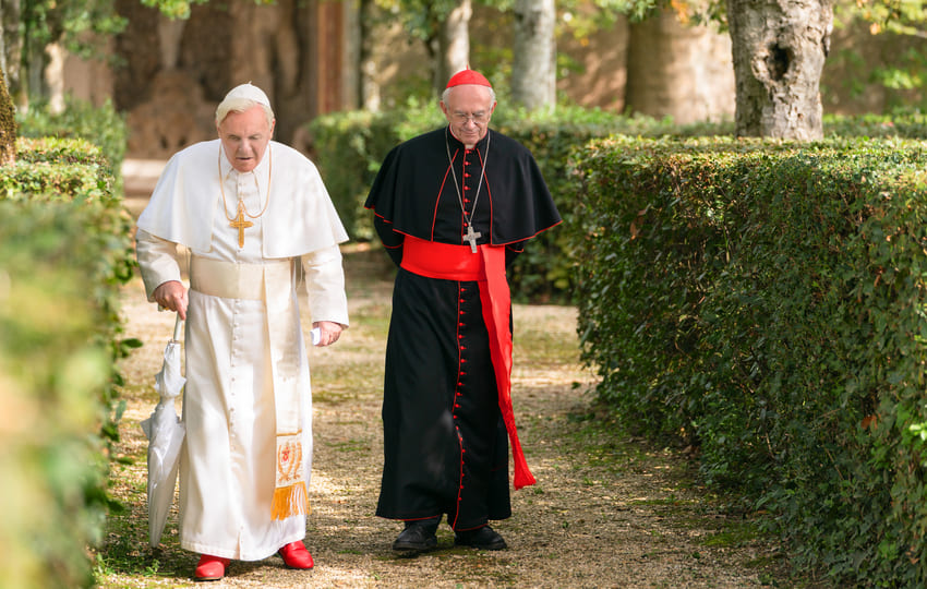 Secuencia de `Los dos Papas´, dirigida por Fernando Meirelles en 2019. Foto: EFE