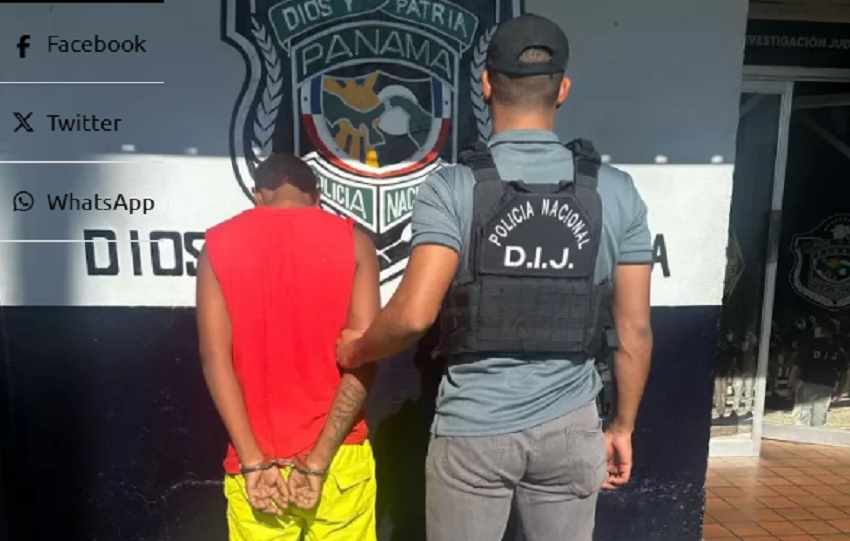 A este ciudadano le aprehendió por dos oficios por el delito contra la vida y la integridad personal en su modalidad de homicidio doloso agravado. Foto. Policía Nacional
