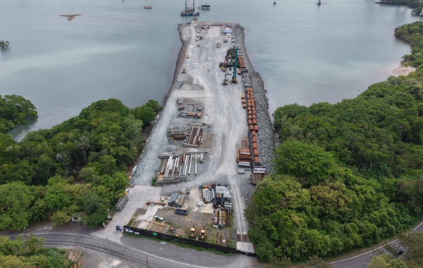 Avance del Cuarto Puente sobre el Canal de Panamá. Foto: Cortesía