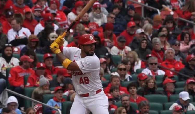El panameño Iván Herrera, defiende los colores de los Cardenales de San Luis. Foto:Instagram