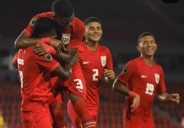 Jugadores del equipo Sub-17 de Panamá. Foto:FPF