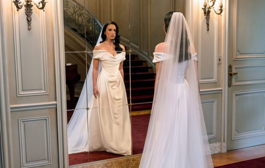 Amor, risas y un vestido de ensueño. Foto: Jose Villa / @josevilla