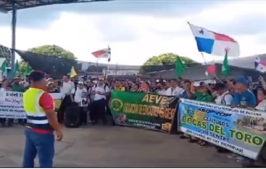 Protesta en Bocas del Toro: Foto: Cortesía. 