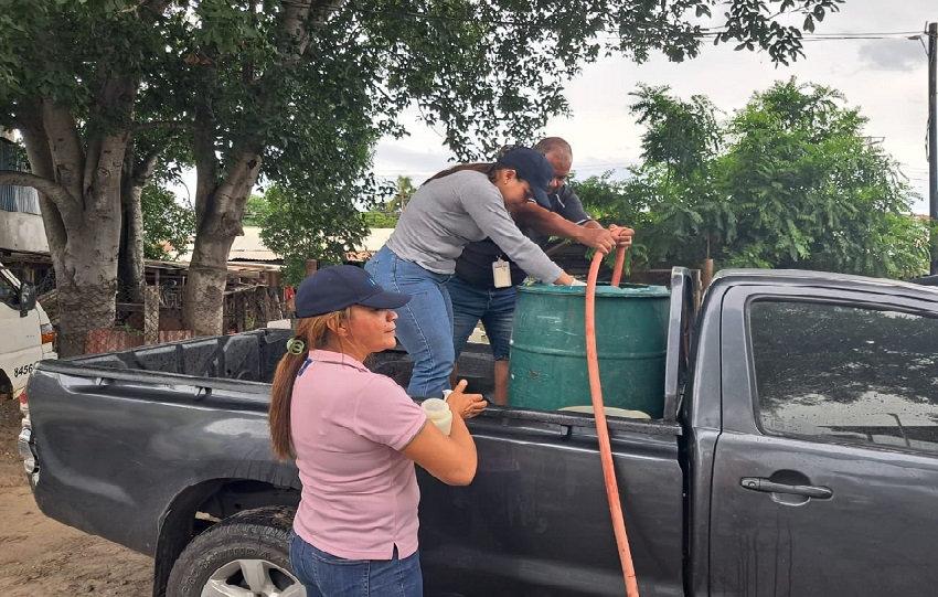 Además del apoyo con el agua potable, se evaluaron las salas de urgencias y áreas de atención médica. Foto. Cortesía.Minsa