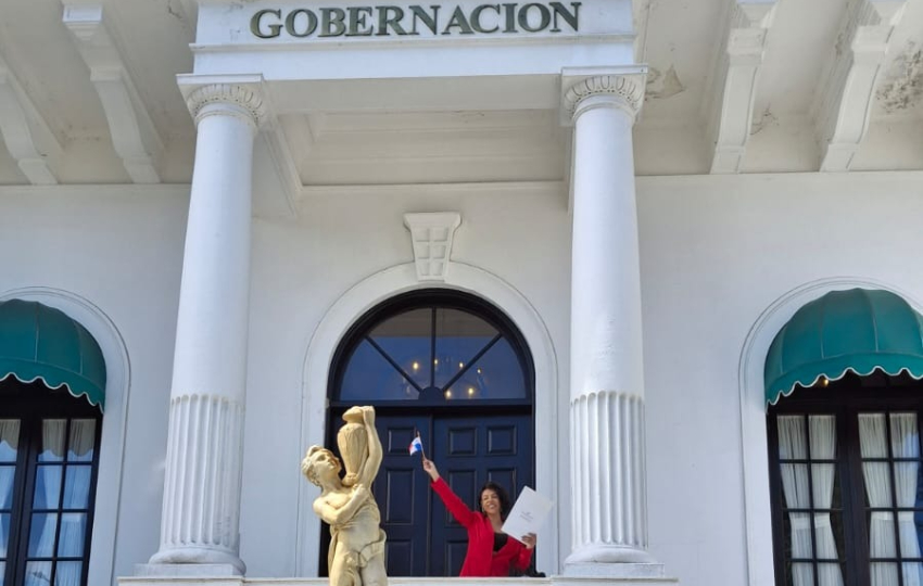 Demphra en la  Gobernación de Panamá. Foto: Cortesía