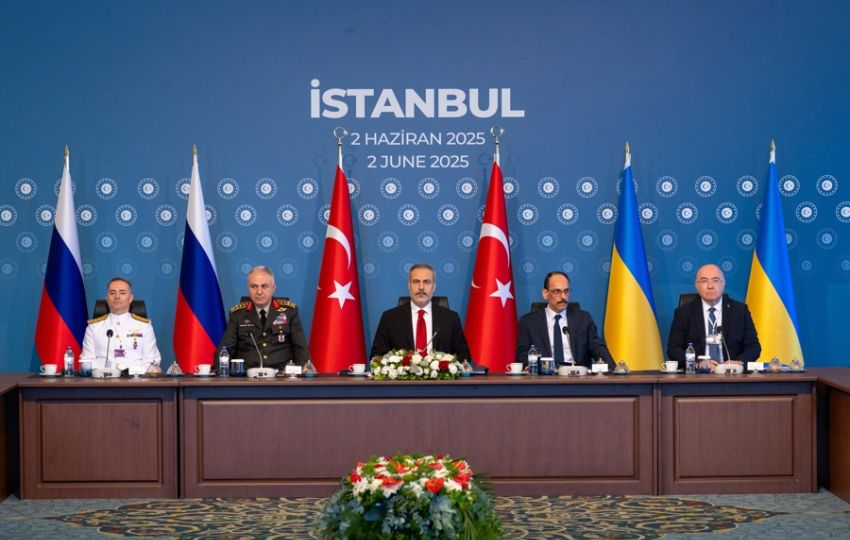 Segunda ronda de conversaciones de paz entre Ucrania y Rusia, en Estambul, Turquía. Foto: EFE
