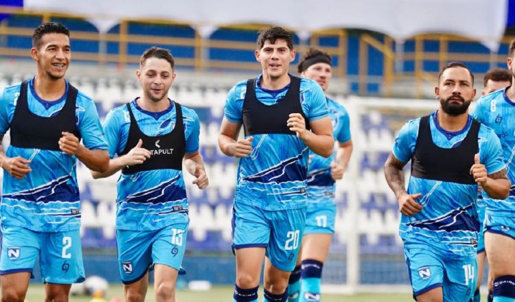 Jugadores de Nicaragua en los entrenamientos: Foto: @LaAzulyBlanco
