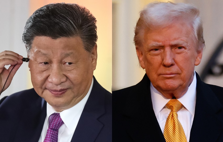 El presidente chino, Xi Jinping, y su homólogo estadounidense, Donald Trump. Foto: EFE