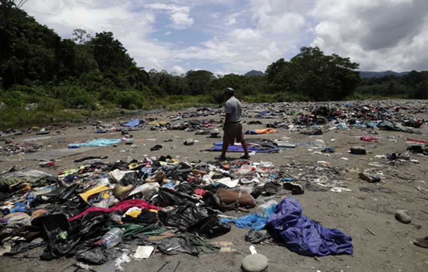 Más de 37 quebradas y 20 ríos se afectaron por la migración. Foto: EFE Más de 37 quebradas y 20 ríos se afectaron por la migración. Foto: EFE
