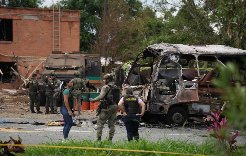 Integrantes de las Fuerzas Armadas de Colombia. Foto: EFE