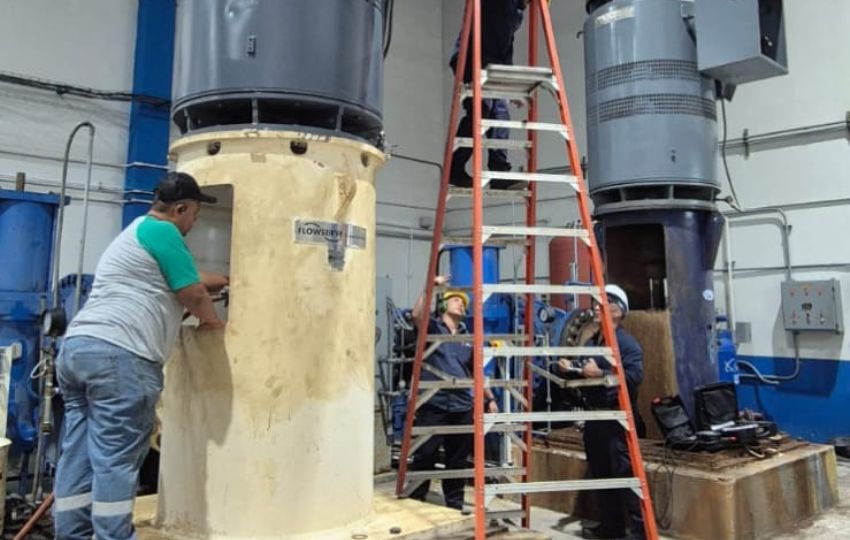 Operación de la planta potabilizadora de Chilibre. Foto: Cortesía