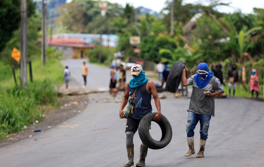 Protestas en la provincia de Bocas del Toro. Foto: Archivo.