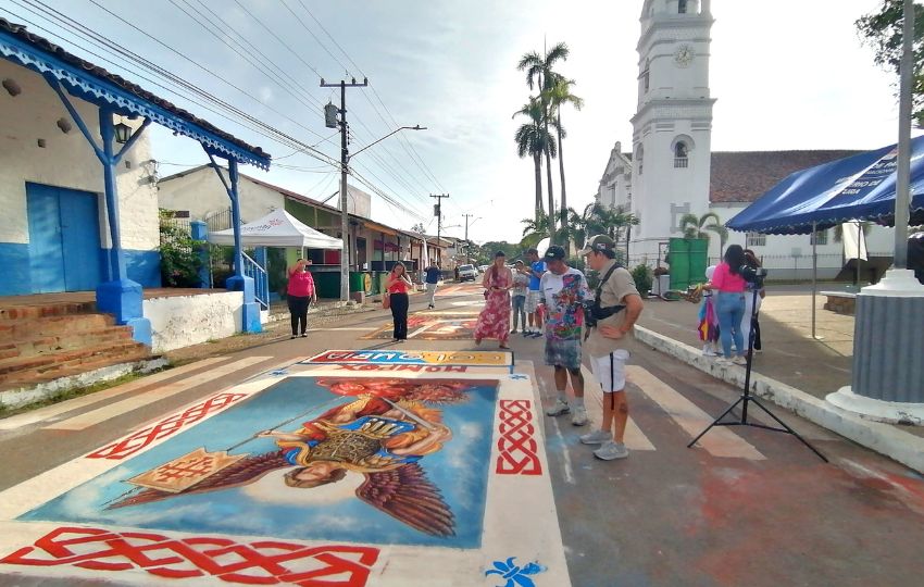 Alfombras del Corpus Christi. Foto: Thays Domínguez