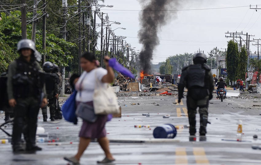 La provincia se mantiene en estado de urgencia. Foto: EFE