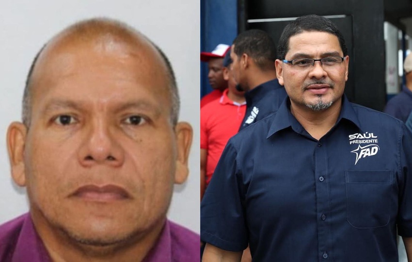 Erasmo Cerrud y Saúl Méndez, dirigente del Suntracs. Foto: Cortesía