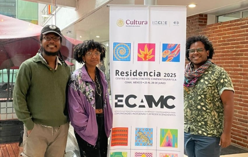 Cineastas panameños en ECAMC 2025. Foto: Cortesía