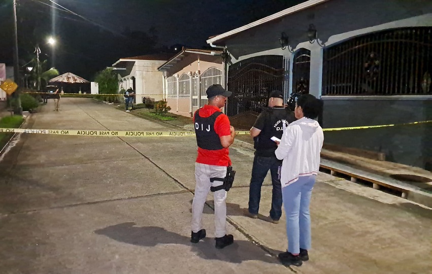 En la comunidad San Judas (Cativá), fue atacado con arma de fuego César Ariel Baker. Foto. Diómedes Sánchez