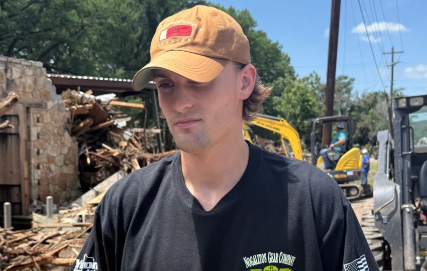 Christian Fell, superviviente de las inundaciones en Texas. Foto: EFE