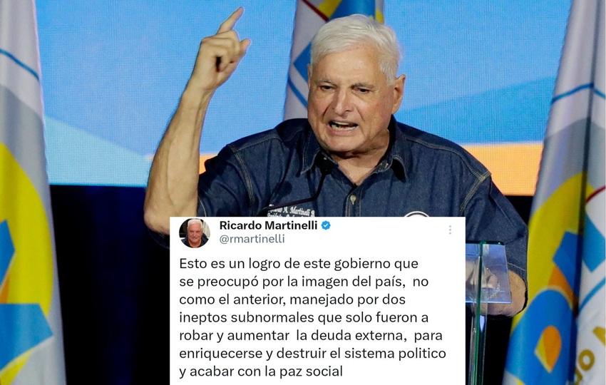 El expresidente Martinelli destacó el logro del gobierno actual. Foto: Grupo Epasa