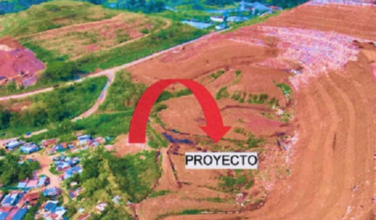 Área de Cerro Patacón destinada para la nueva tina de vertido.  Internet