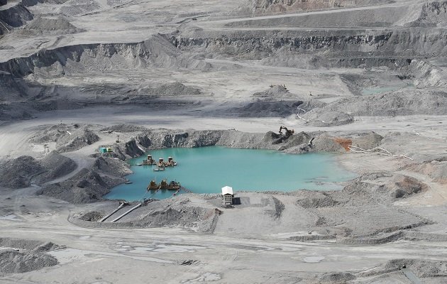 Mina de cobre ubicada en Donoso, provincia de Coclé. Foto: EFE