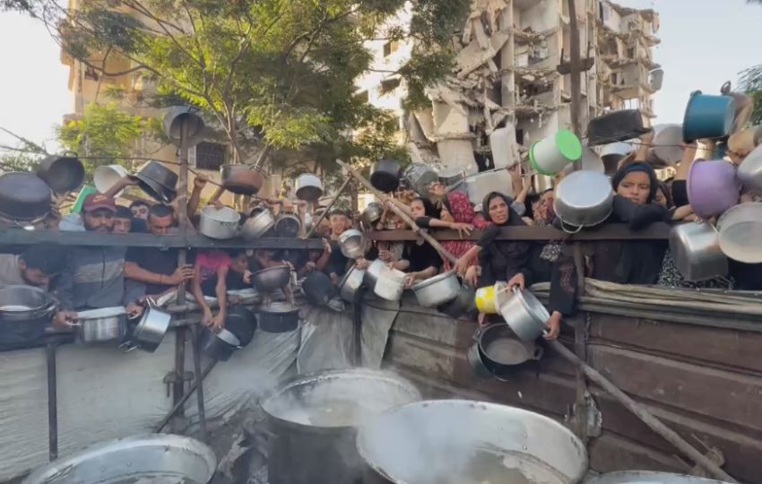 Solo queda abierto un comedor en Gaza.