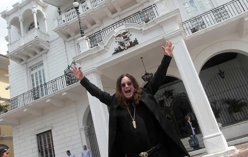 Ozzy Osbourne en el Palacio de las Garzas.  Foto: X / Ozzy Osbourne