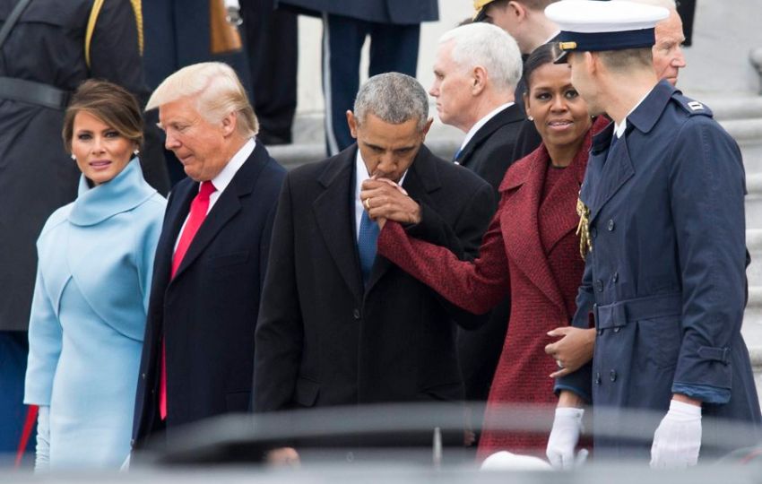 El expresidente de Estados Unidos Barack Obama (centro). Foto: EFE