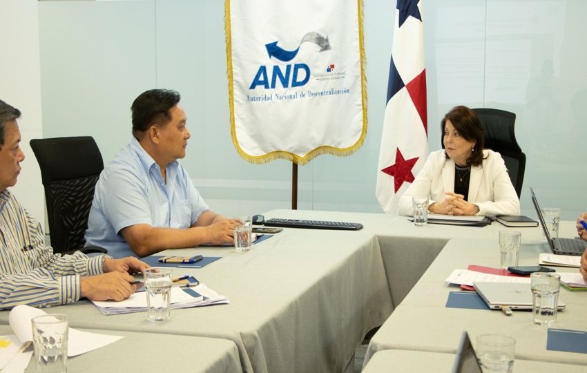 Alcalde del distrito de La Chorrera se reuné con la Autoridad Nacional de Descentralización. Foto: Cortesía.