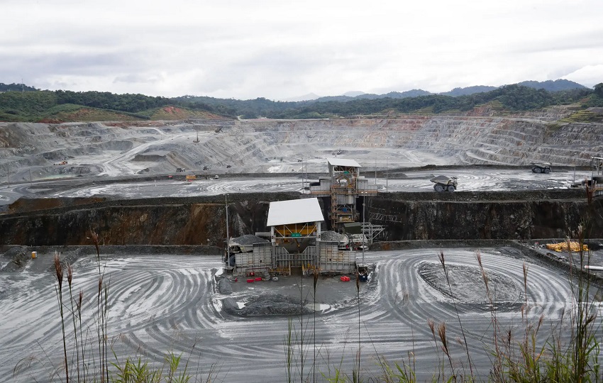 La mina Cobre Panamá, de cerca de 13.000 hectáreas, era la única explotación de este mineral en el país centroamericano. Foto: EFE