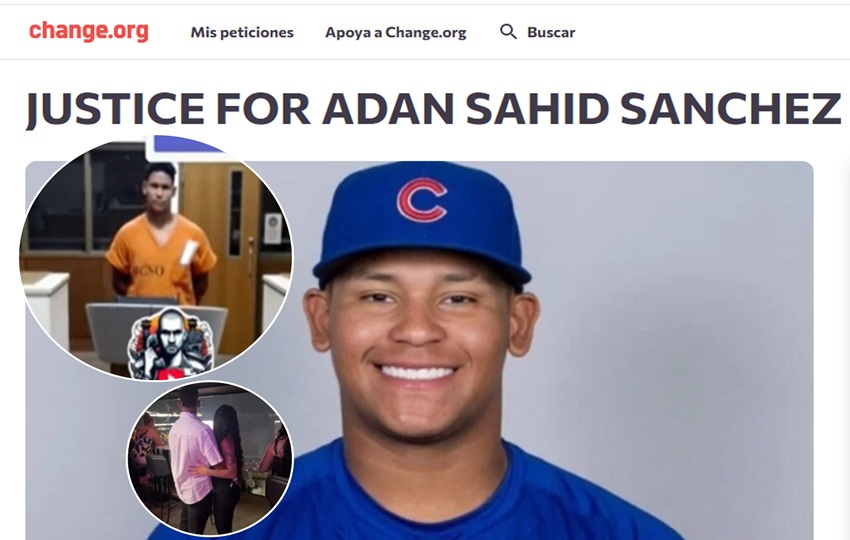 Petición de justicia para Adán Sánchez en change.org.