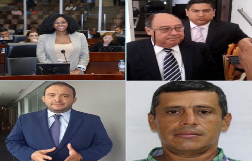 Los diputados Walkiria Chandler, Carlos Afú, Carlos Saldaña y Eliécer Castrellón. Foto: Cortesía