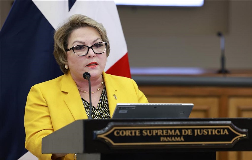 María Eugenia López, presidenta de la Corte Suprema de Justicia. Foto: Cortesía