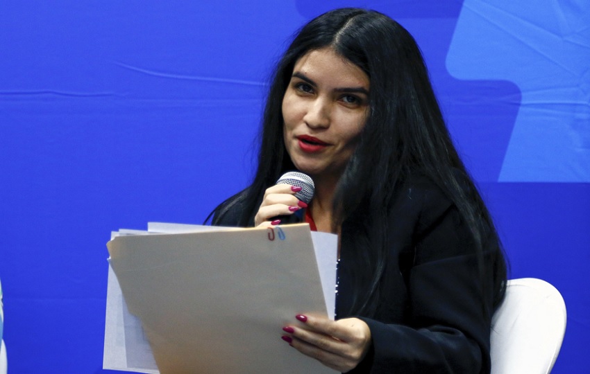 La poeta panameña Alessandra Monterrey. EFE