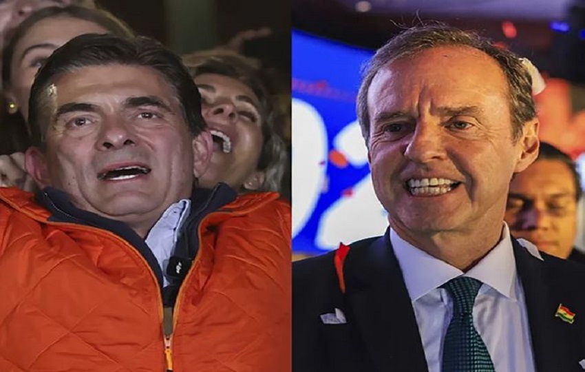 Rodrigo Paz Pereira y Jorge Quiroga. Foto: EFE