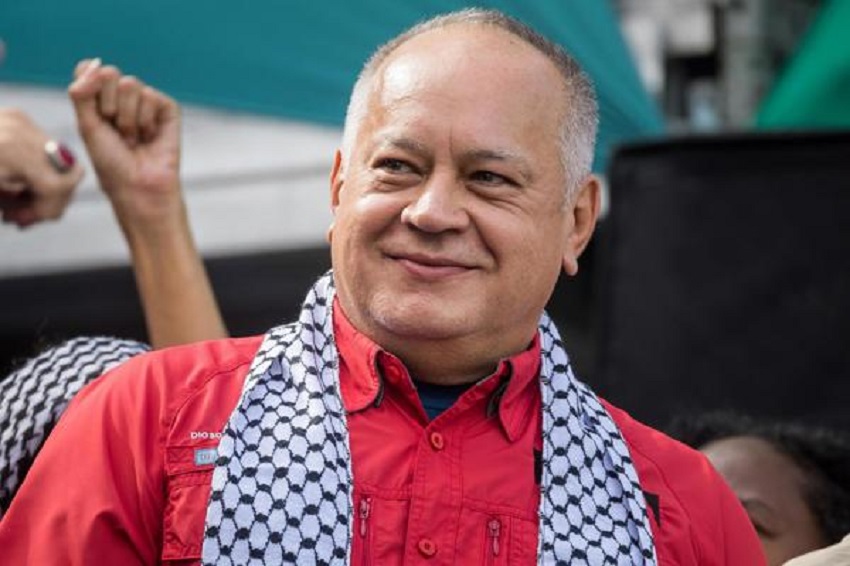 Diosdado Cabello, dirigente político de Venezuela. Foto EFE