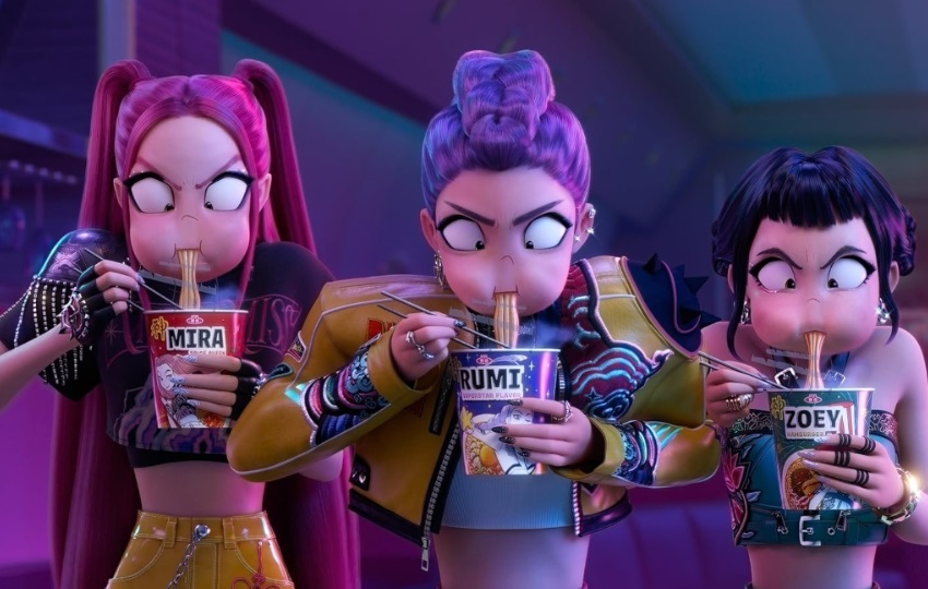 'Las guerreras k-pop' tiene nueve semanas en el 'top'. Foto: Netflix
