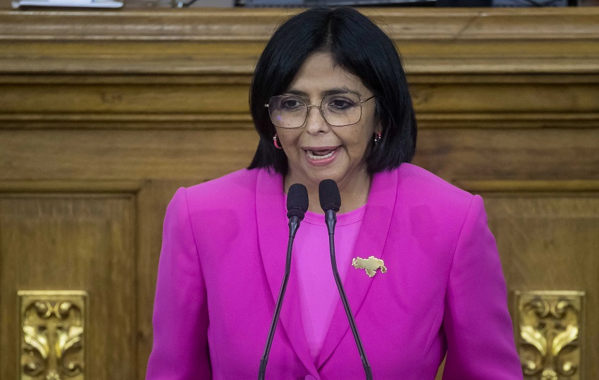 La vicepresidenta ejecutiva de Venezuela, Delcy Rodríguez. Foto: EFE