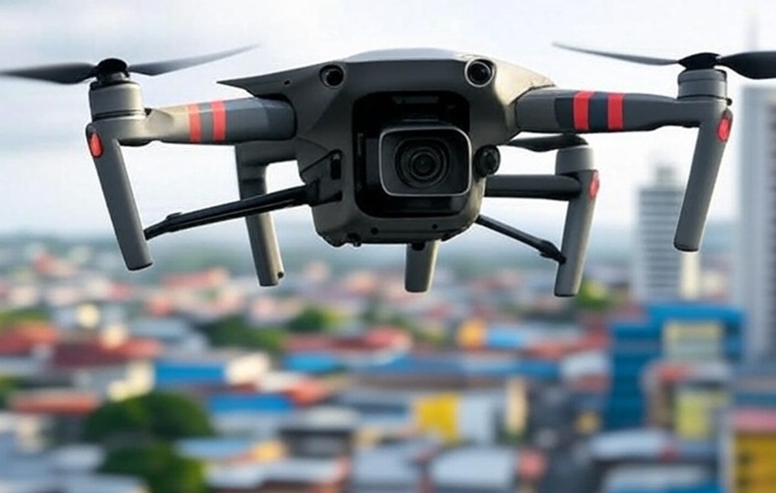 Los drones se usarían en conjunto con las cámaras de videovigilancia. Foto: GROK Los drones se usarían en conjunto con las cámaras de videovigilancia. Foto: GROK