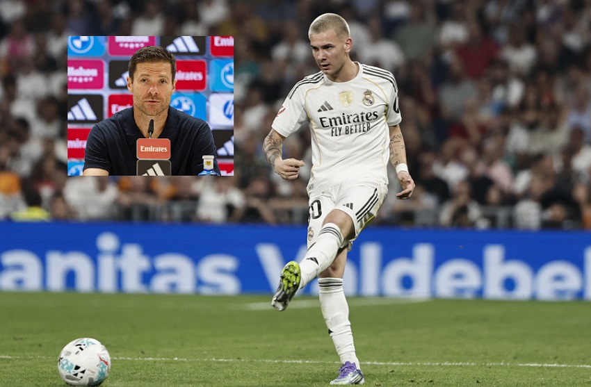 Xabi Alonso destacó las cualidades de Franco Mastantuono. Foto EFE