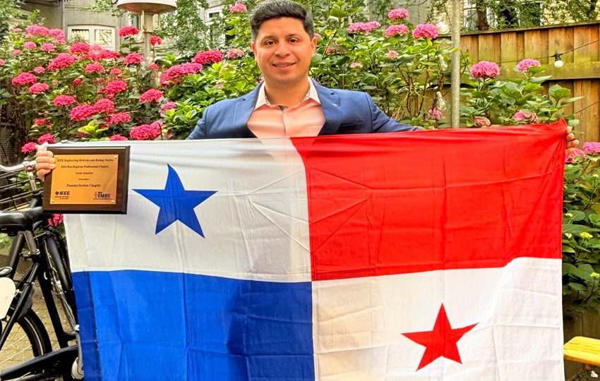 El Dr. Luis Carlos Estrada Petrocelli recibió el galardón internacional. Foto: Cortesía