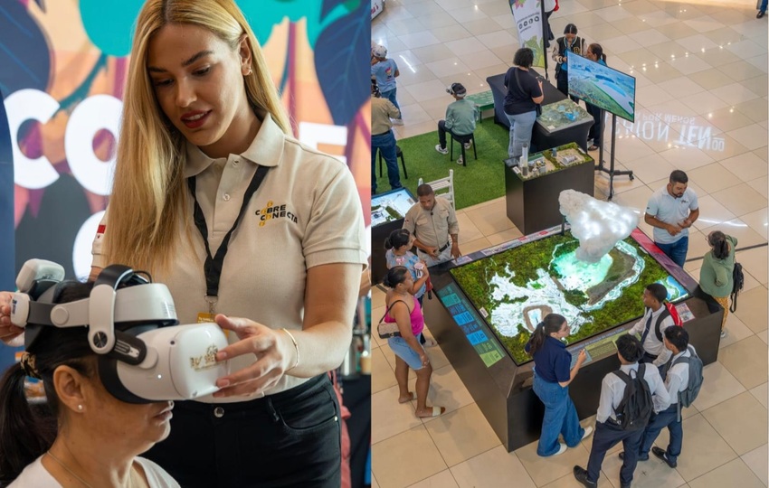 Los visitantes pueden acercarse a stands interactivos. Foto: Cortesía